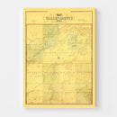 Vintage Map of Warren County, Iowa 1859