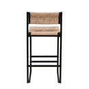 Bar Stools Paper Rope Weave Dining Chairs With Back Hand Weave Stools For Kichen Island, Bar & Counter (Set of 2) by HouseOfZazla