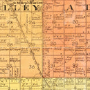 Vintage Map of Miner County, South Dakota 1898