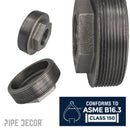 4 in. x 1 1/2 in. Black Bushing