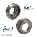 4 in. x 2 in. Black Bushing