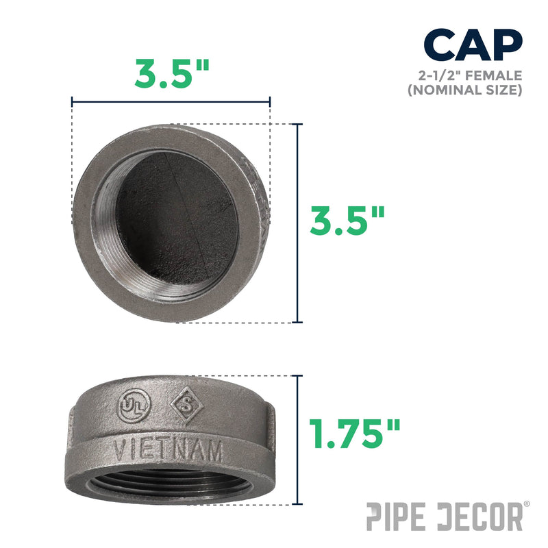 2 1/2 in. Black Cap, photo 2 of 7