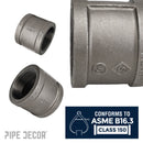 2 1/2 in. Black Coupling