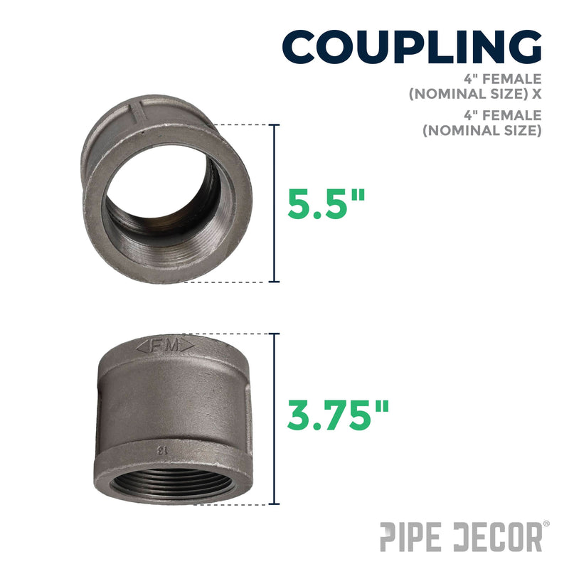 4 in. Black Coupling, photo 2 of 7