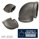 3 in. Black 90 Degree Elbow