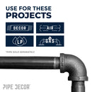 3 in. Black 90 Degree Elbow