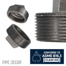 4 in. Black Plug