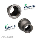 3 in. x 2 in. Black Reducing Coupling