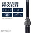 3 in. x 2 in. Black Reducing Coupling