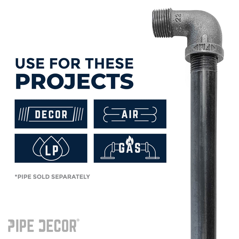 3 in. Black 90 Degree Street Elbow