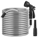 Stainless Steel Garden Hose with 7-Pattern Nozzle by LJGDeals
