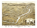 Vintage Map of Claremont, New Hampshire 1877