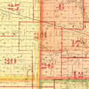 Vintage Map of Lincoln County, South Dakota 1892