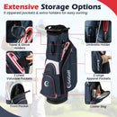 Golf Cart Bag Lightweight Portable Golf Club Organizer Bag by LJGDeals