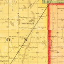 Vintage Map of Bon Homme County, South Dakota 1893