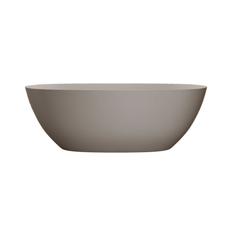 69'' Freestanding Bathtub Resin Stone Soaking Bathtub, photo 8 of 10
