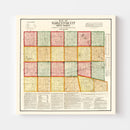 Vintage Map of Sargent County, North Dakota 1899