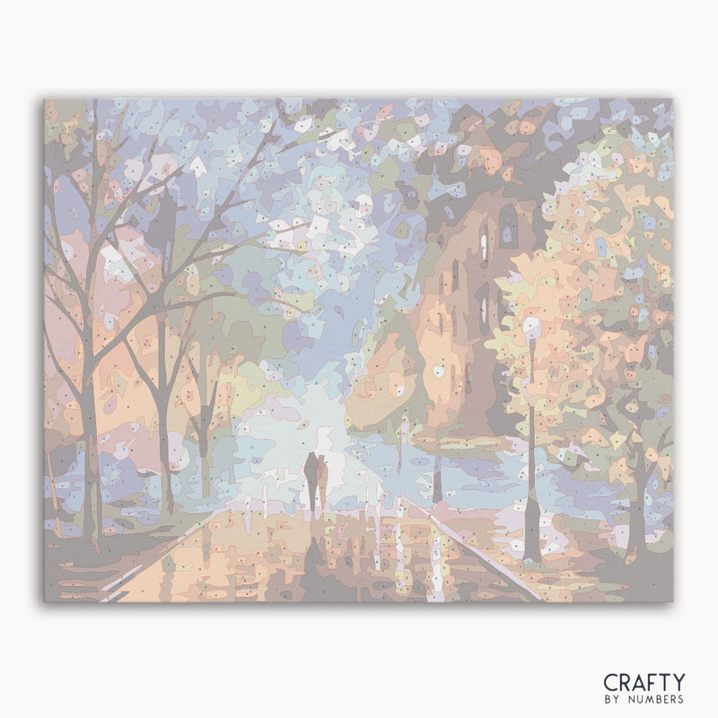 Romantic Walk in the Rain