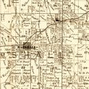 Vintage Map of Saline County, Missouri 1871