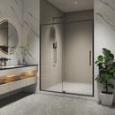 50-54"W x 74"H Pivot Shower Door with Matte Tempered Glass Finish by HouseOfZazla