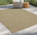 Earth GC_NTL1014 Jute/White Indoor/Outdoor Area Rug