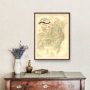 Vintage Map of Saint Louis County, Missouri 1857