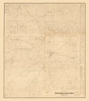 Vintage Map of Pettis County, Missouri 1867