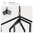 12-Light Farmhouse Kitchen Chandeliers, Matte