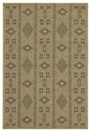 Earth - 7'10" X 10'3" Indoor, Outdoor Area Rug - Natural / Black by HouseOfZazla
