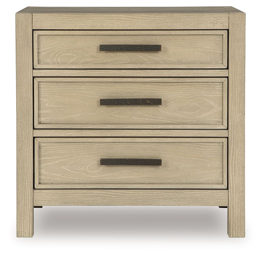 Calmoro - Three Drawer Night Stand - Gray, photo 4 of 7