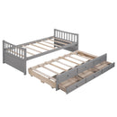 Twin Size Daybed With Trundle And Drawers by HouseOfZazla