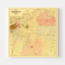 Vintage Map of Jackson County, Missouri 1887