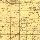 Vintage Map of Jackson County, Missouri 1887