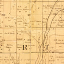 Vintage Map of Clay County, Missouri 1887