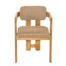 Outdoor Acacia Wood Dining Chair Set of 2
