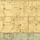 Vintage Map of Gundy County, Missouri 1890