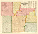 Vintage Map of Cedar County, Missouri 1897