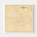 Vintage Map of Cedar County, Missouri 1879