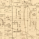 Vintage Map of Cedar County, Missouri 1879