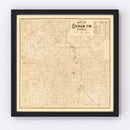 Vintage Map of Cedar County, Missouri 1879