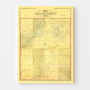 Vintage Map of Warren County, Iowa 1859