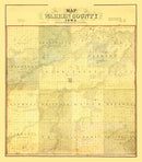 Vintage Map of Warren County, Iowa 1859