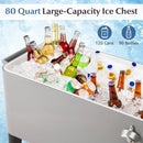 Portable Patio Cooler with Bottom Storage Shelf and Bottle Opener by LJGDeals