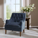 Button Tufted Accent Chair Vintage Style by Unique Piece Furniture