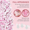 Snow Flocked Pencil Shape Artificial Christmas Tree