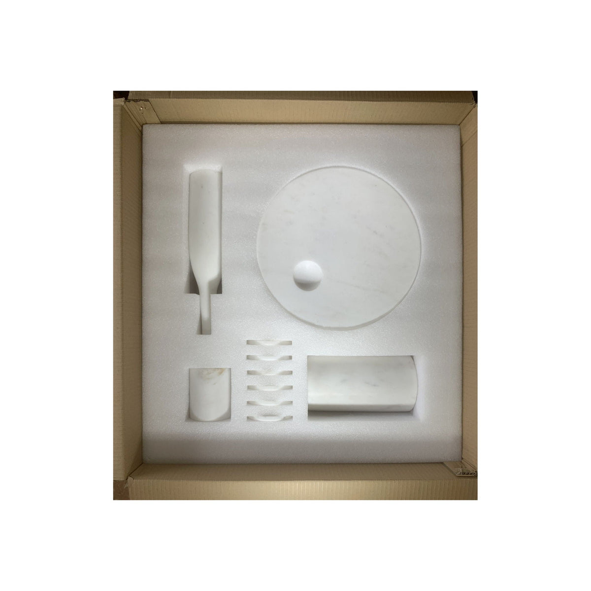 10 Pieces Luxury Natural Marble Dining Room Accessories Set, photo 10 of 33