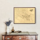 Vintage Map of Kern County, California 1897