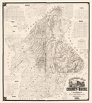 Vintage Map of Butte County, California 1886