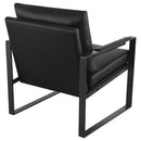 Goldbriar - Upholstered Track Arm Accent Chair - Black by HouseOfZazla