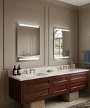 36"W x 26"H 4-Light Integrated LED Backlit Mirror with Bluetooth Soundbar